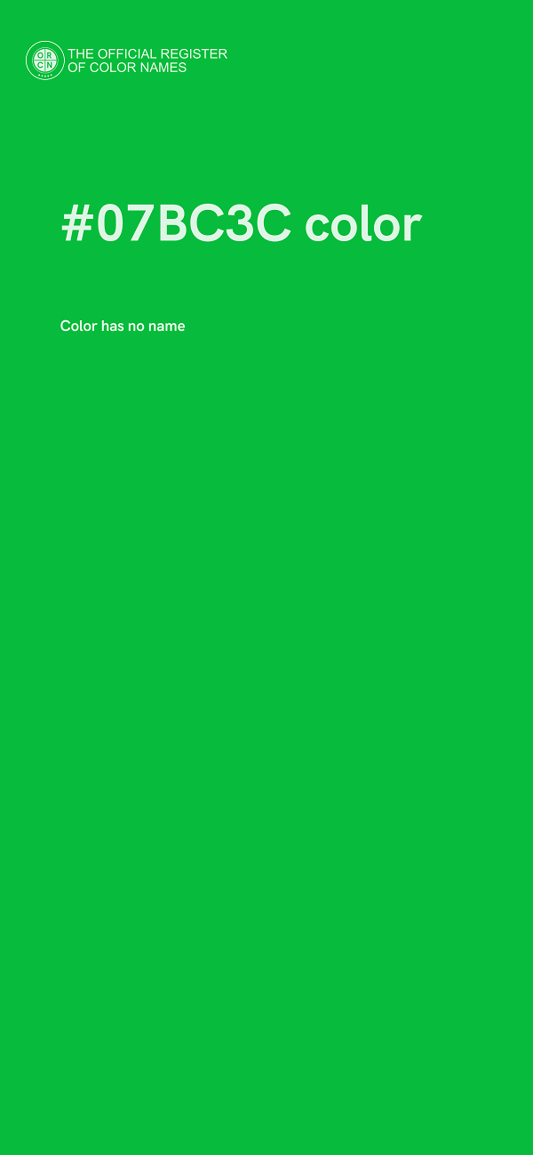 #07BC3C color image
