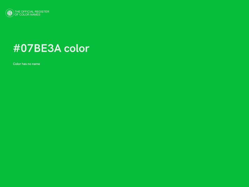 #07BE3A color image