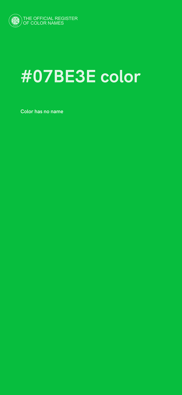 #07BE3E color image