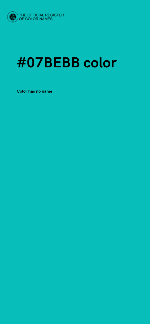 #07BEBB color image