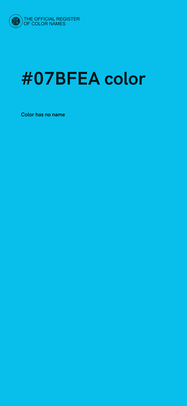 #07BFEA color image
