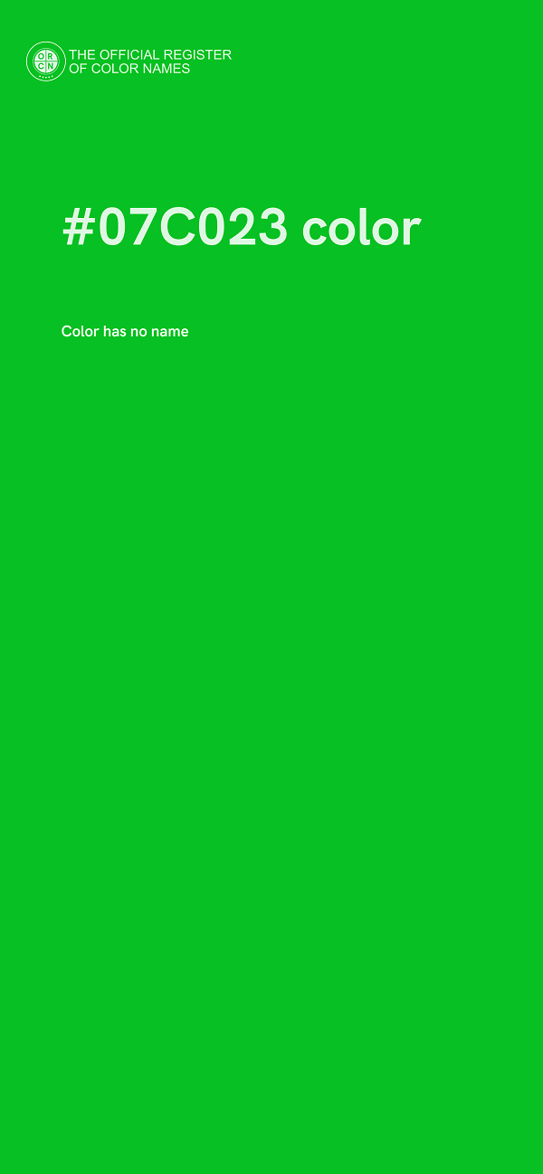 #07C023 color image