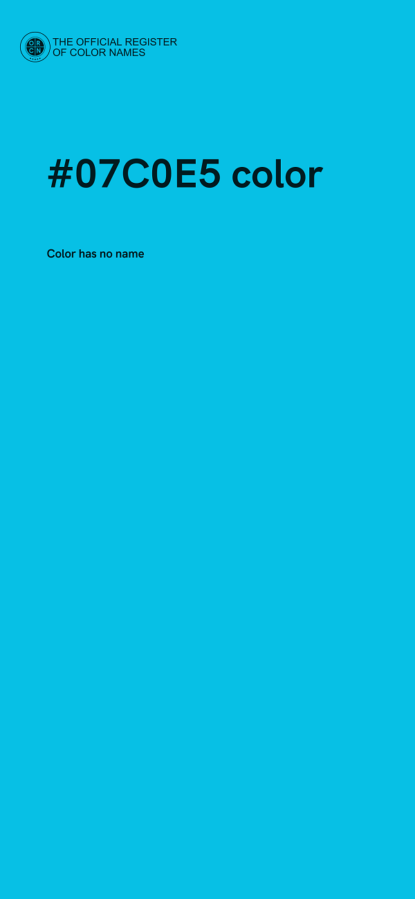 #07C0E5 color image
