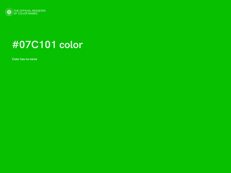 #07C101 color image