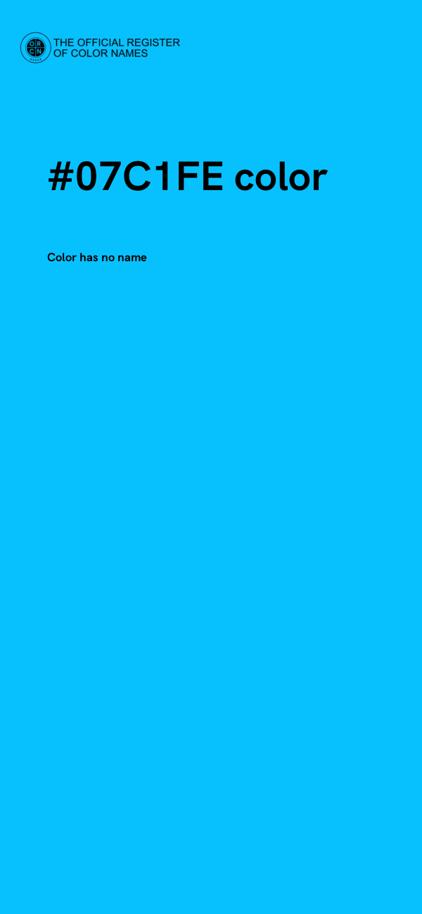 #07C1FE color image