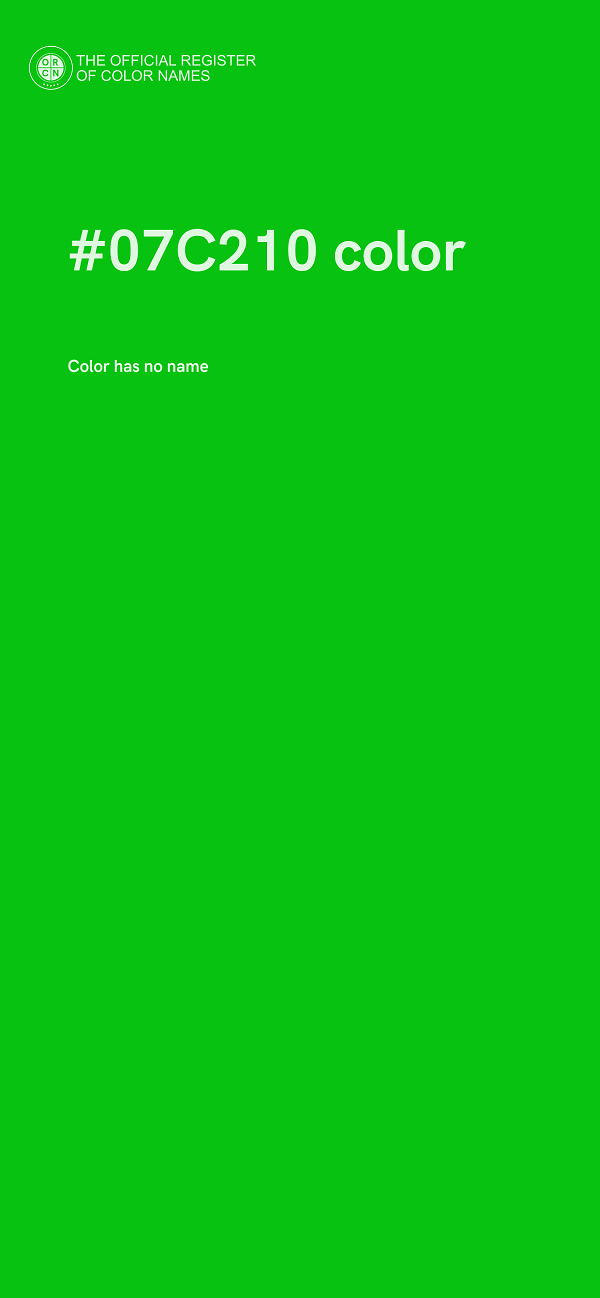 #07C210 color image