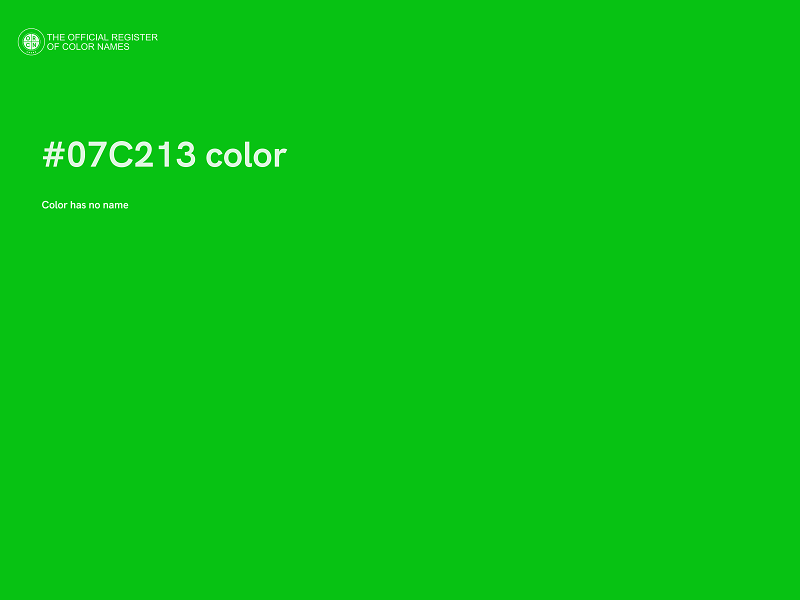 #07C213 color image