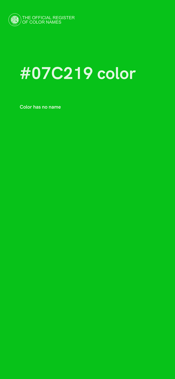 #07C219 color image