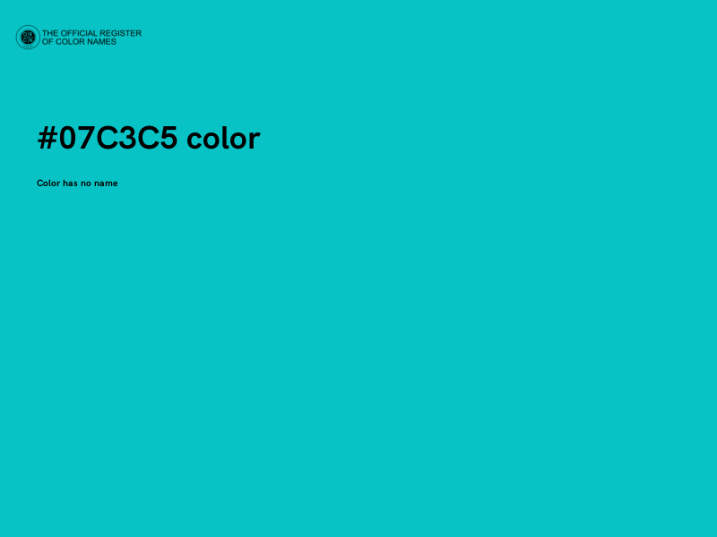 #07C3C5 color image