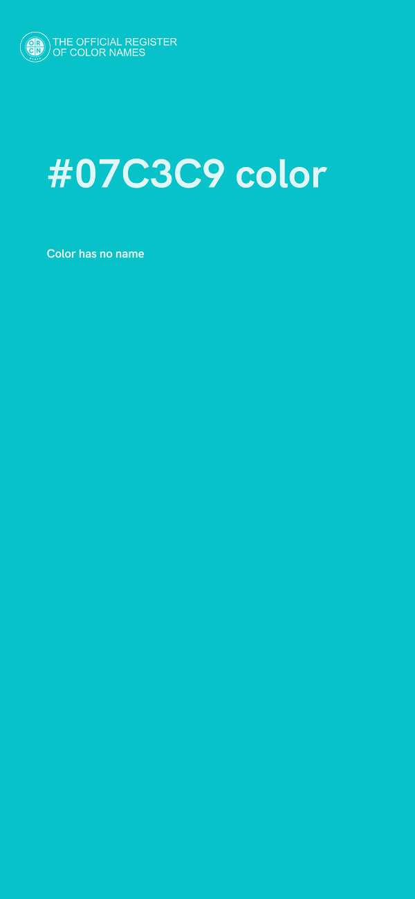 #07C3C9 color image