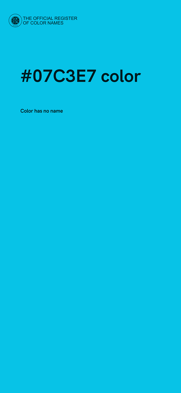 #07C3E7 color image