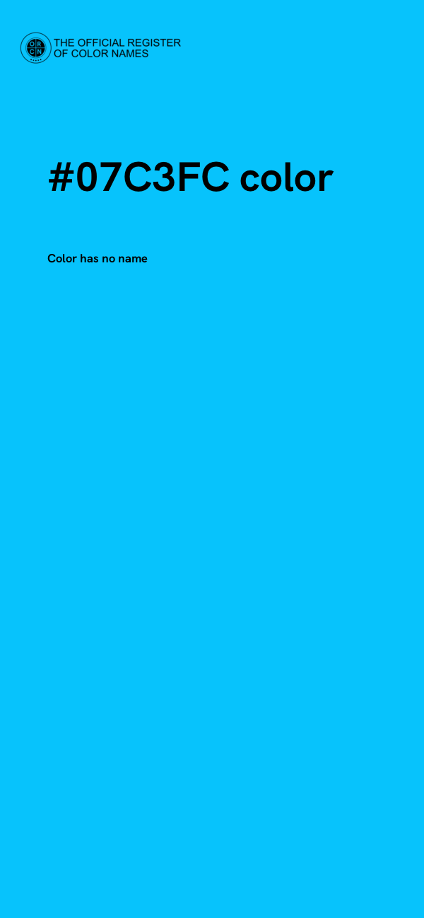 #07C3FC color image
