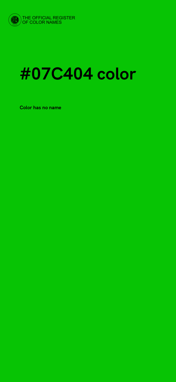 #07C404 color image