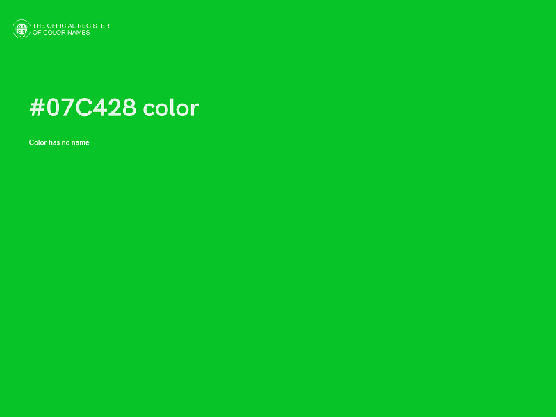 #07C428 color image