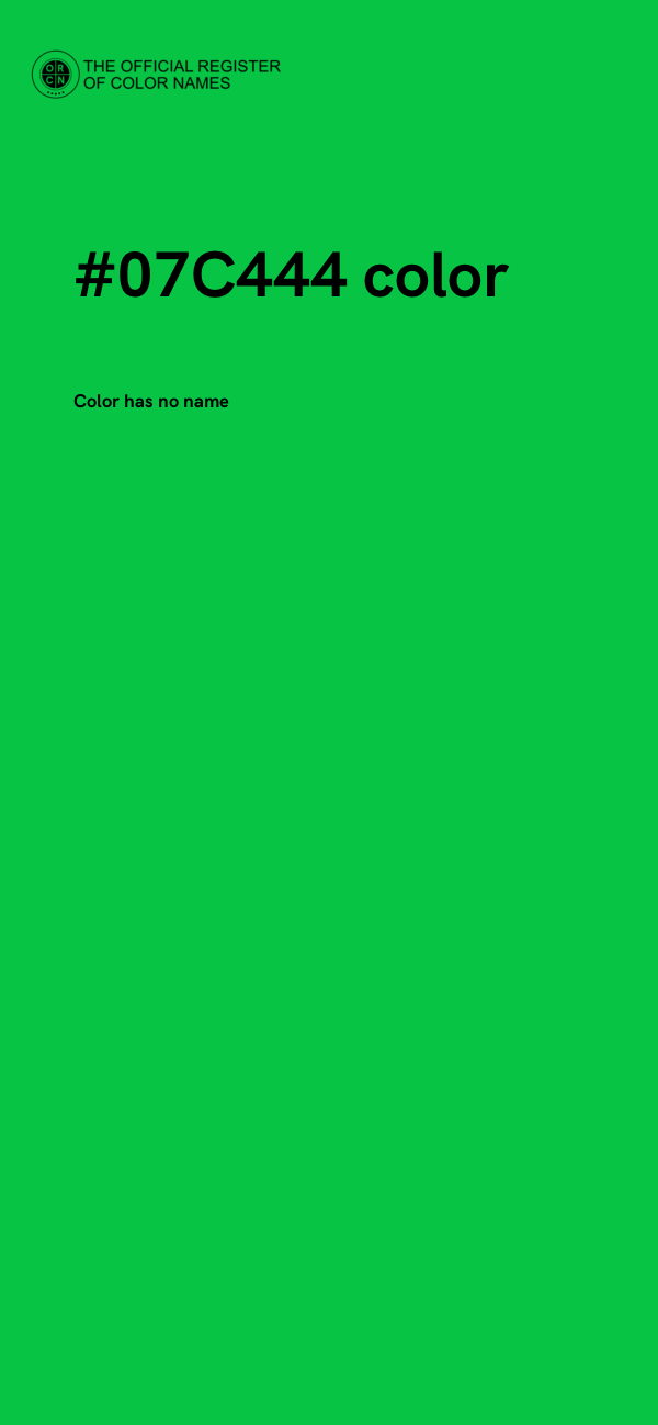 #07C444 color image