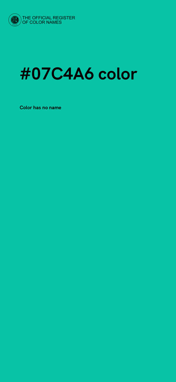 #07C4A6 color image