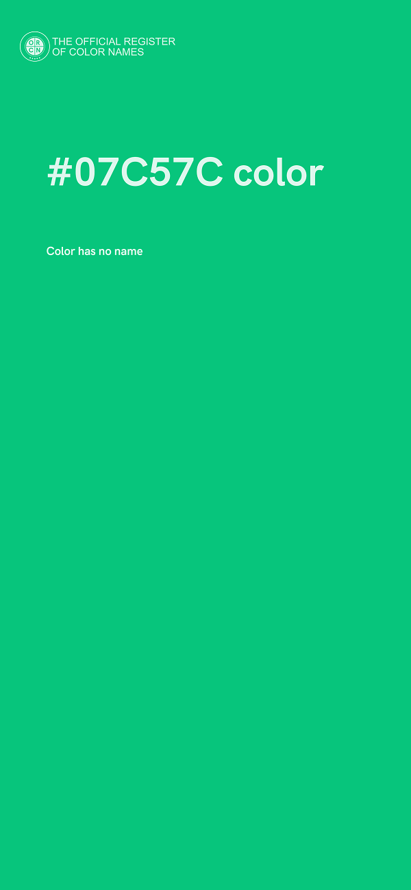 #07C57C color image