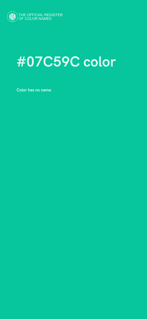 #07C59C color image