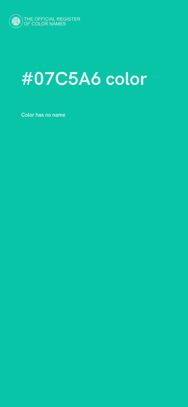 #07C5A6 color image
