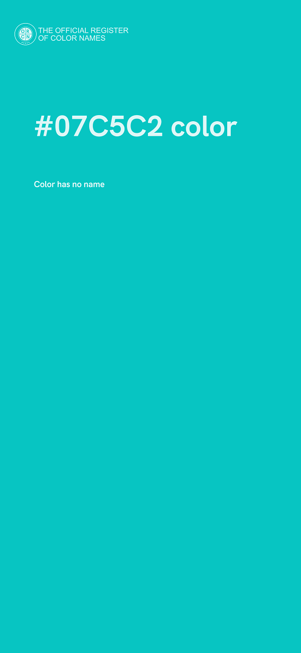 #07C5C2 color image
