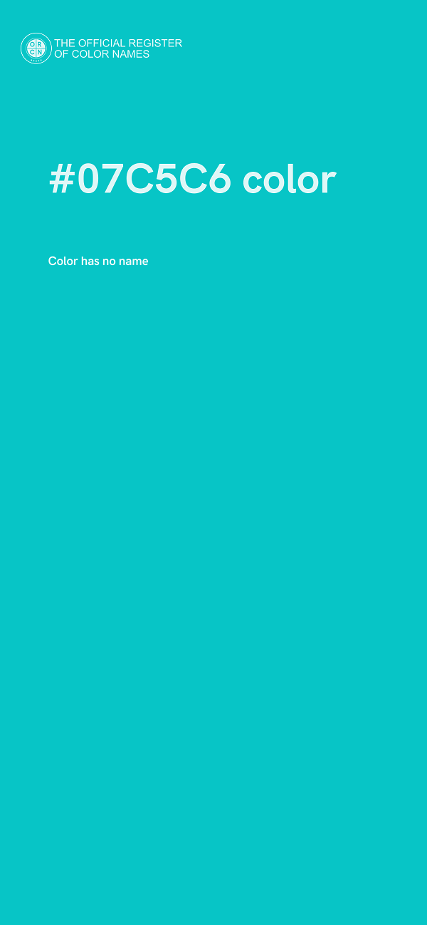 #07C5C6 color image