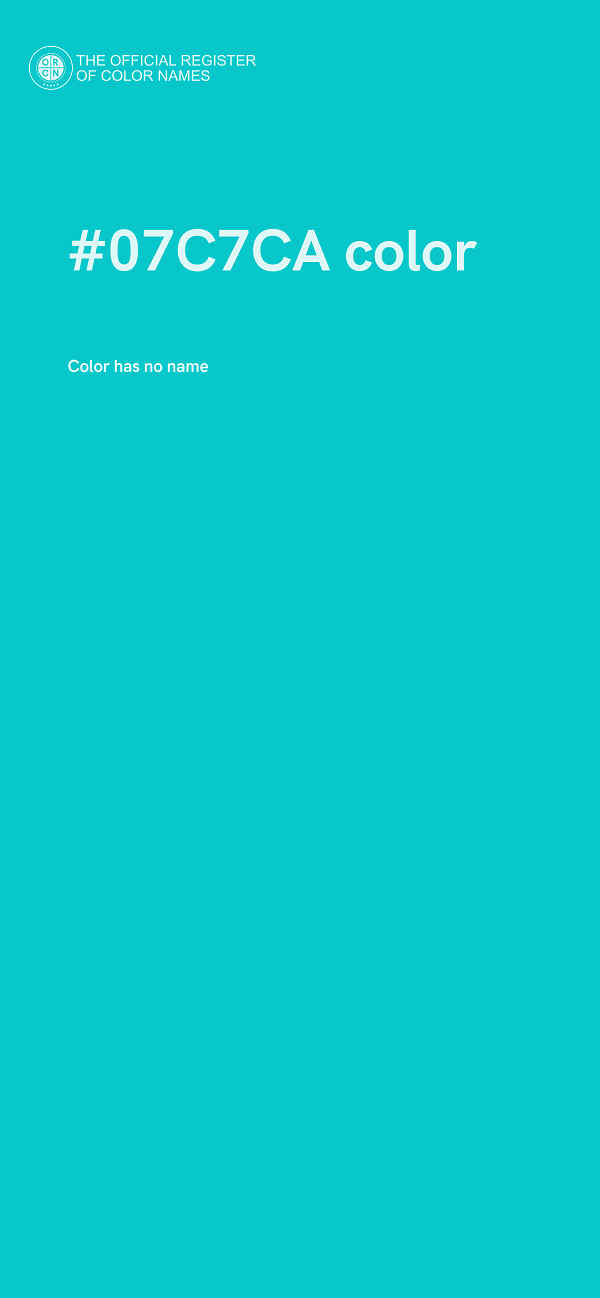 #07C7CA color image