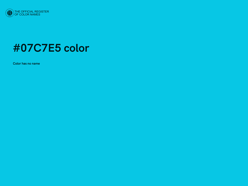 #07C7E5 color image