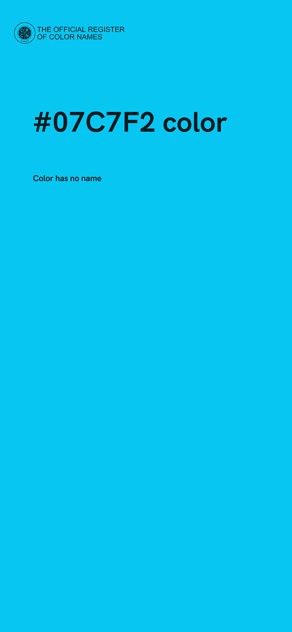 #07C7F2 color image