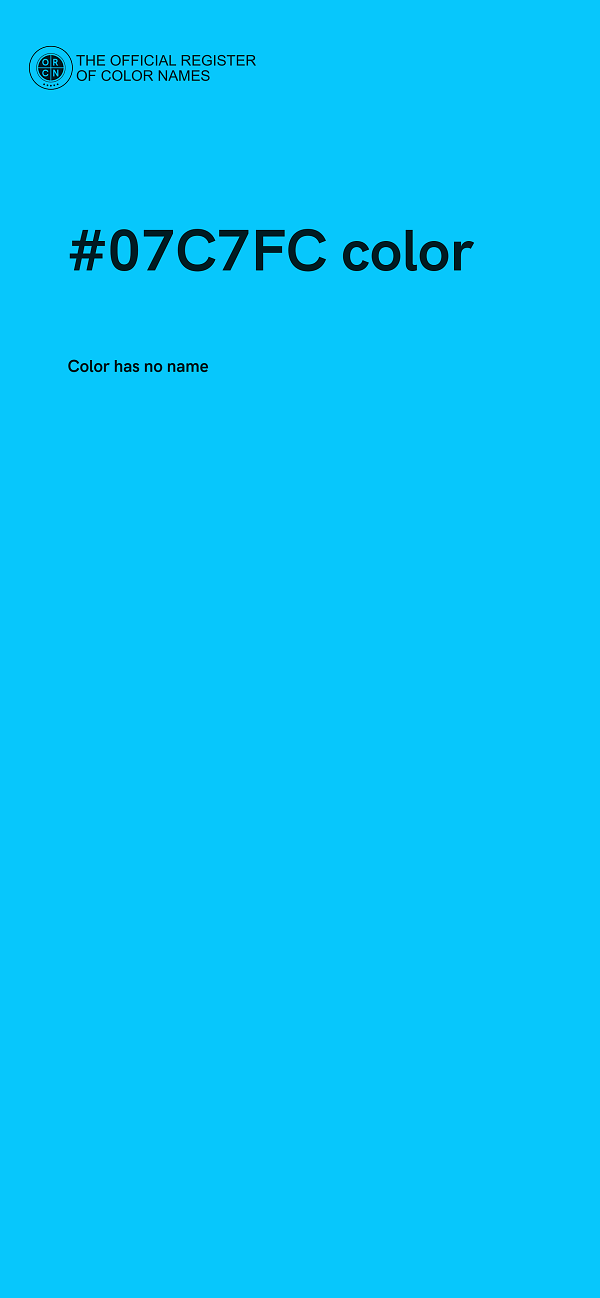 #07C7FC color image