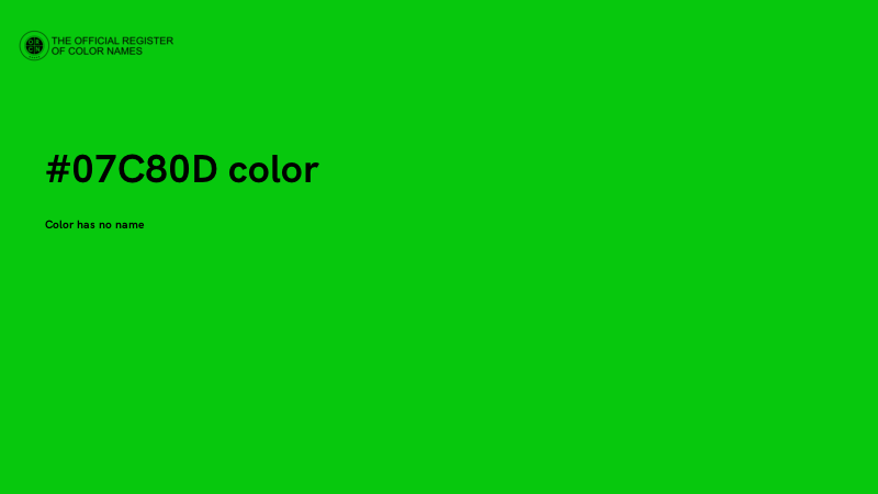 #07C80D color image