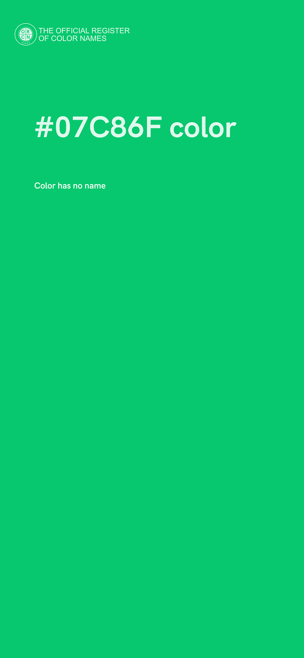 #07C86F color image