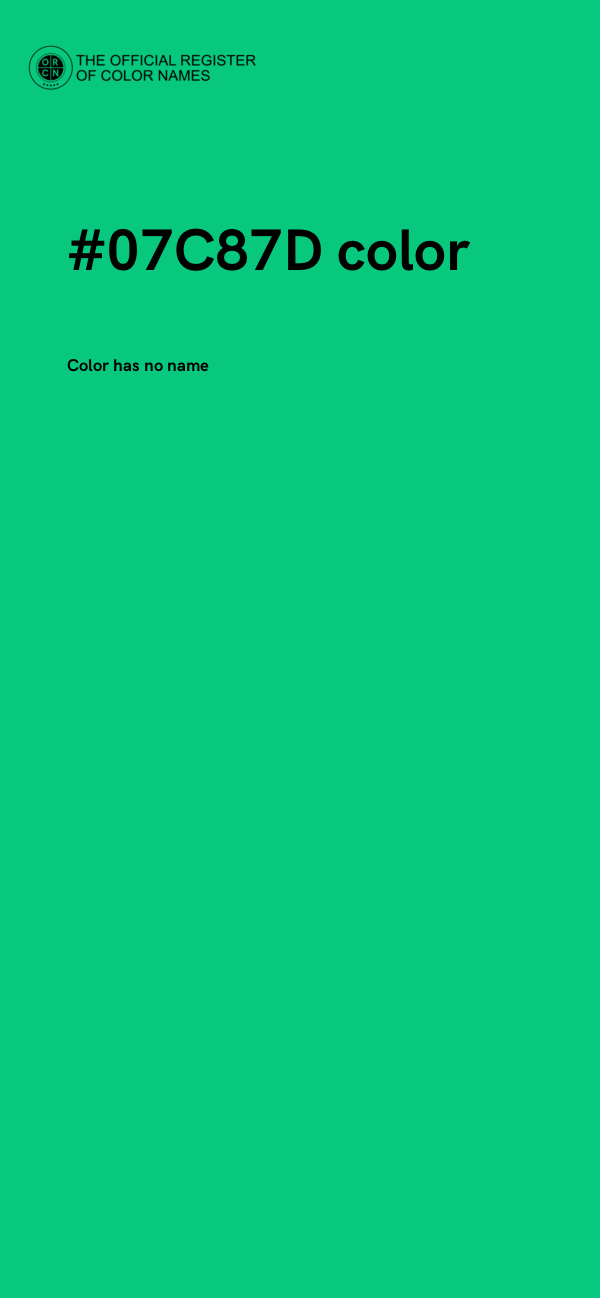 #07C87D color image