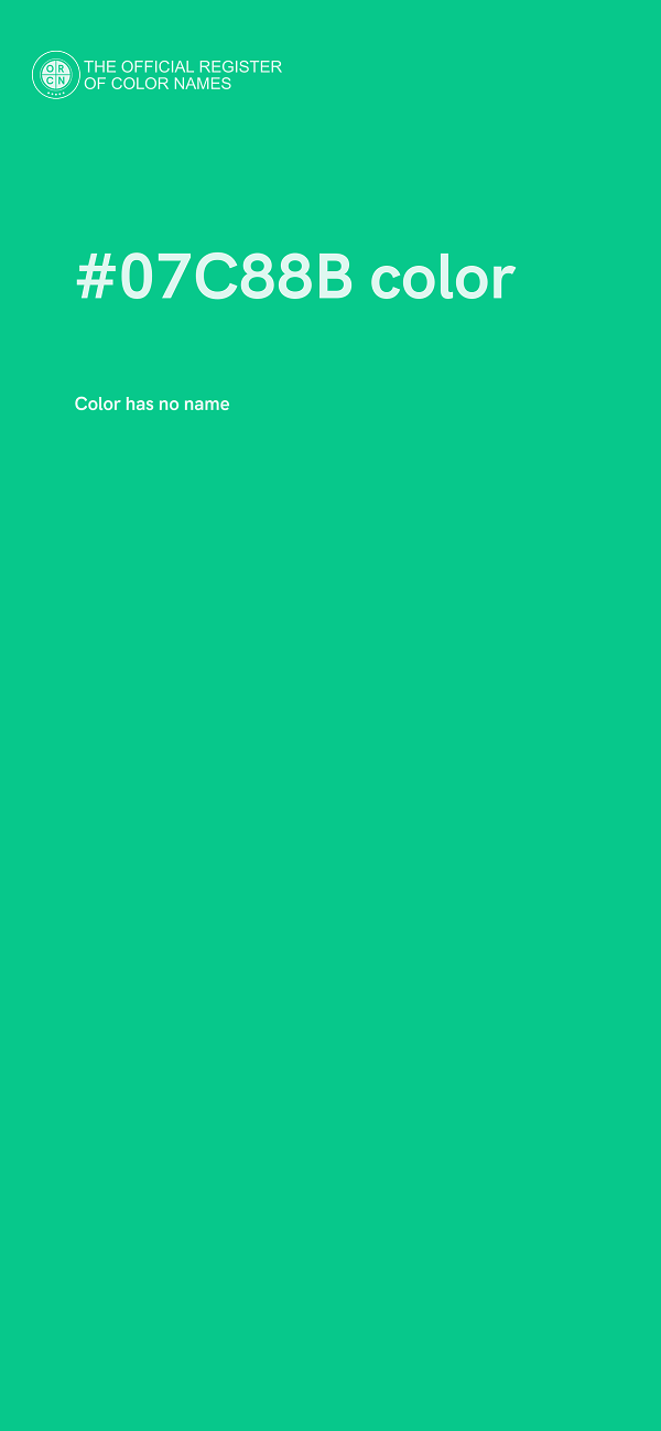 #07C88B color image