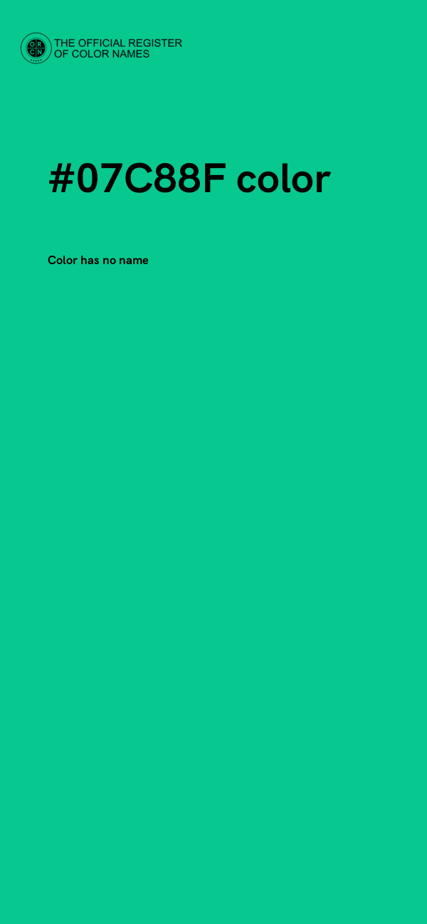 #07C88F color image