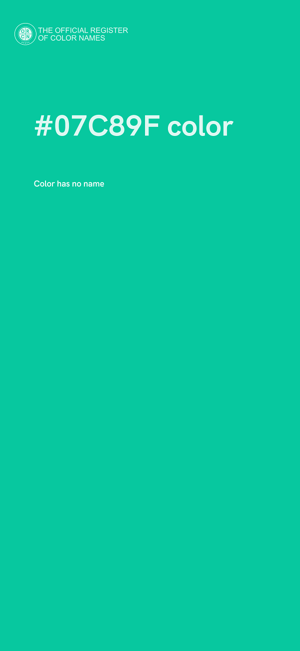 #07C89F color image