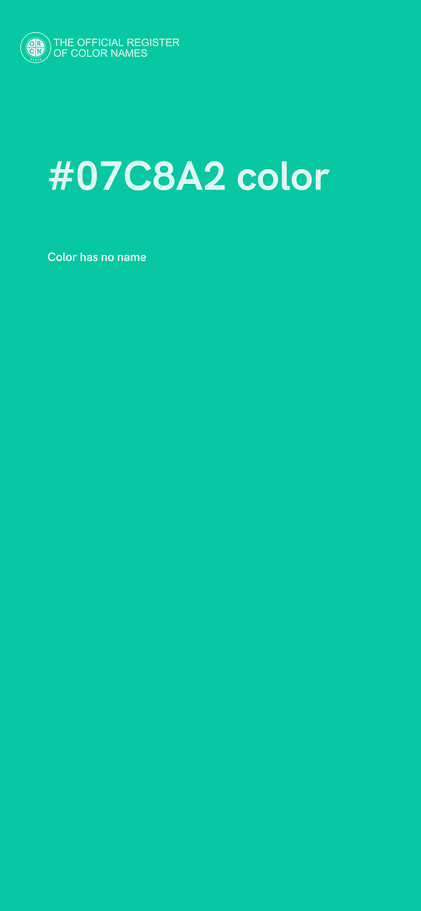 #07C8A2 color image