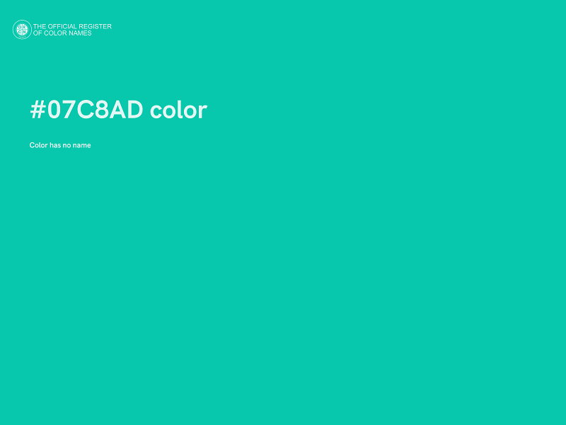 #07C8AD color image
