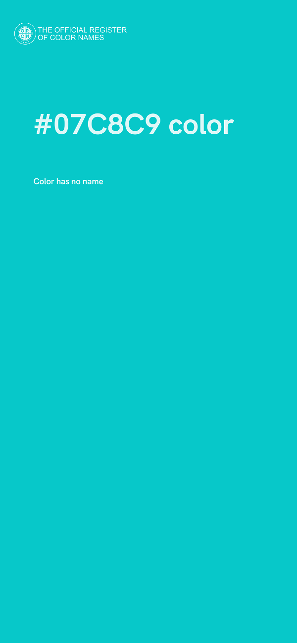#07C8C9 color image
