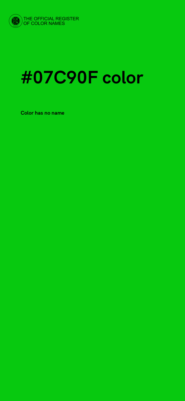 #07C90F color image