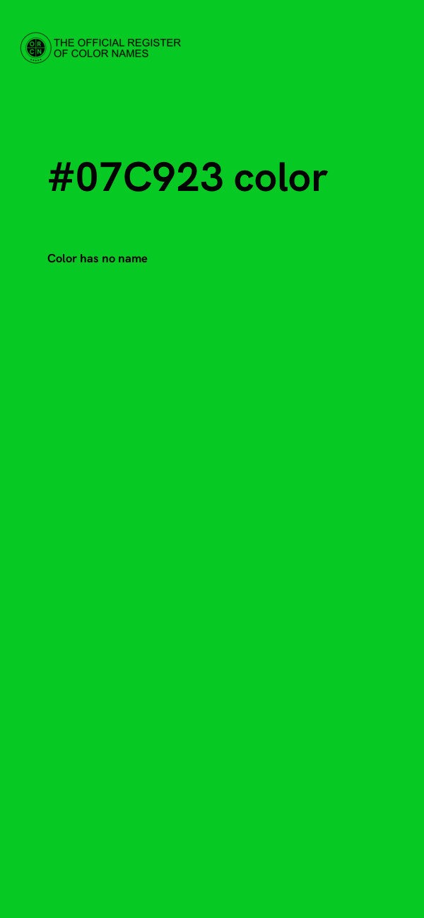 #07C923 color image