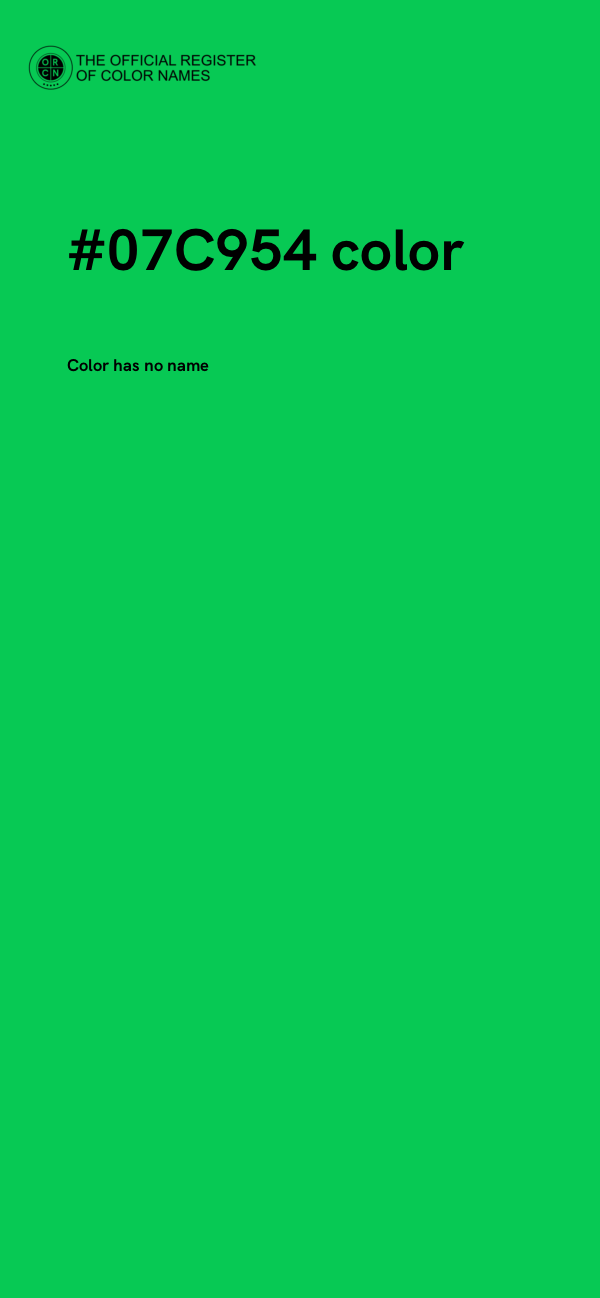 #07C954 color image