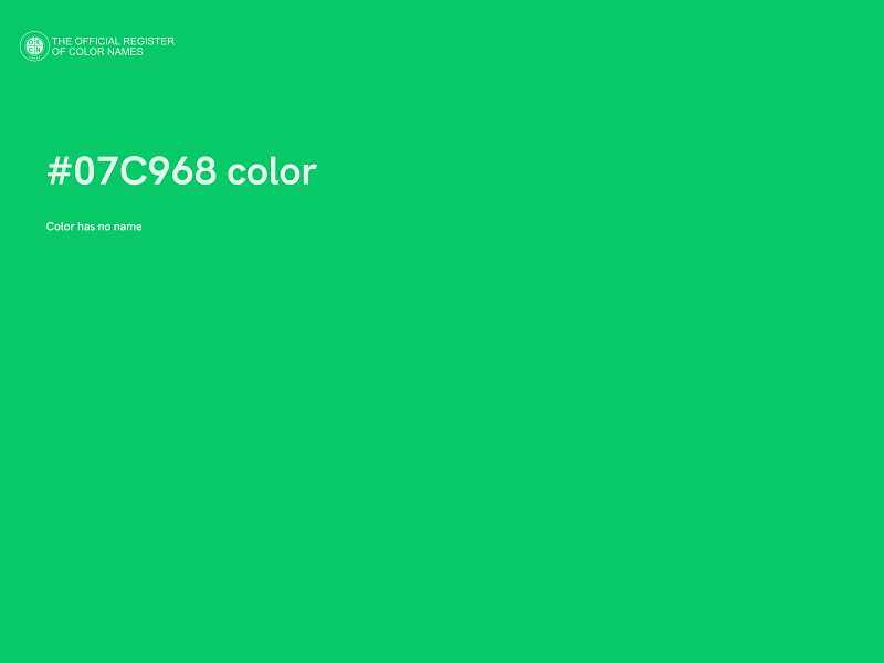 #07C968 color image