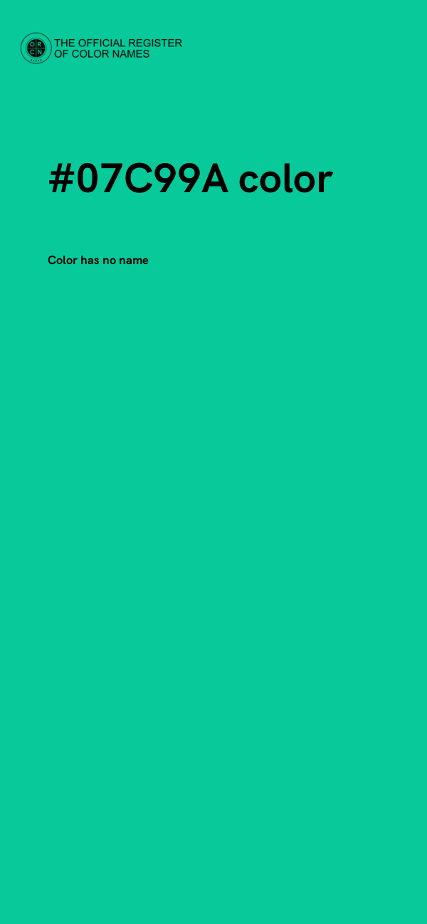 #07C99A color image