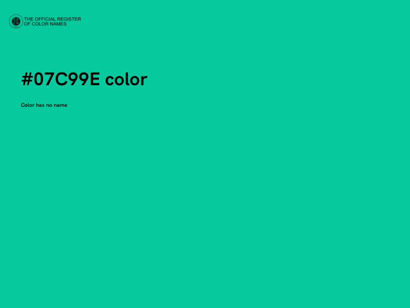 #07C99E color image