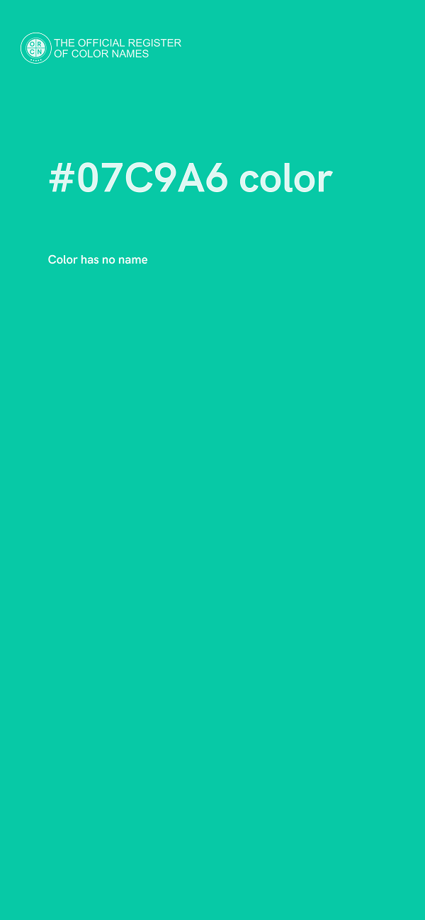 #07C9A6 color image