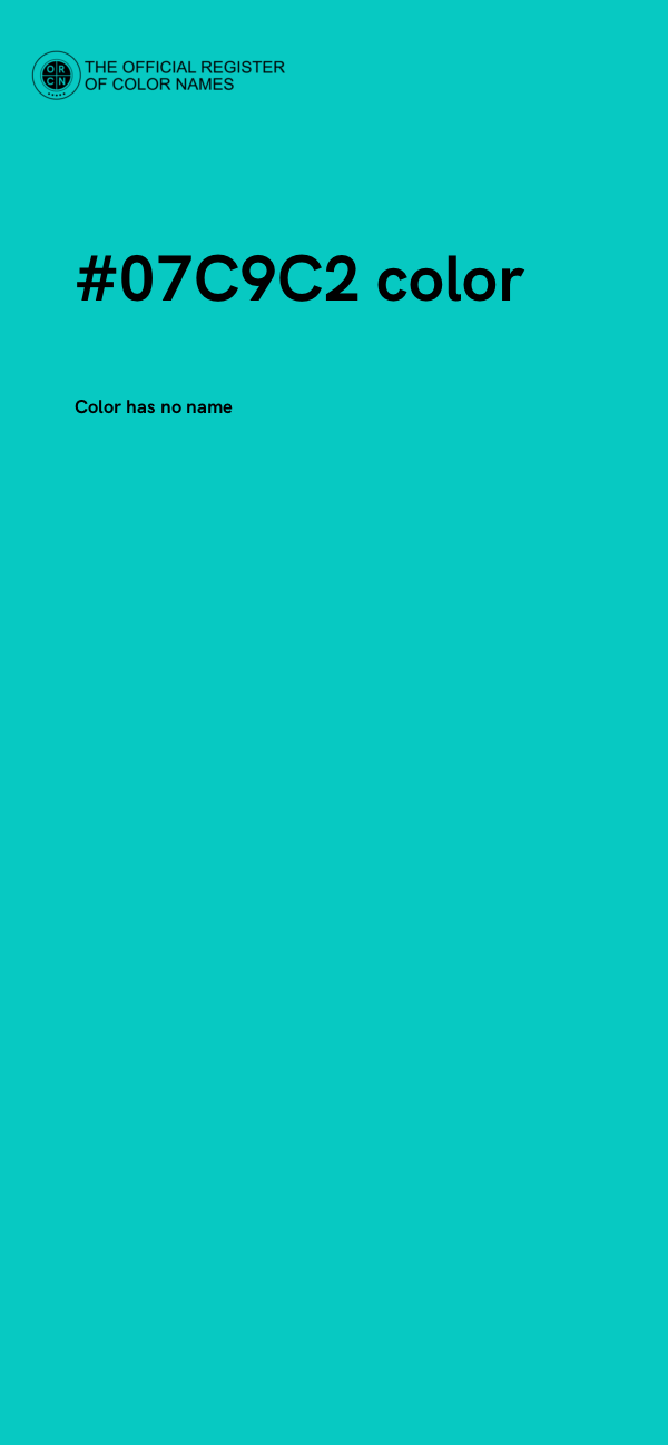 #07C9C2 color image