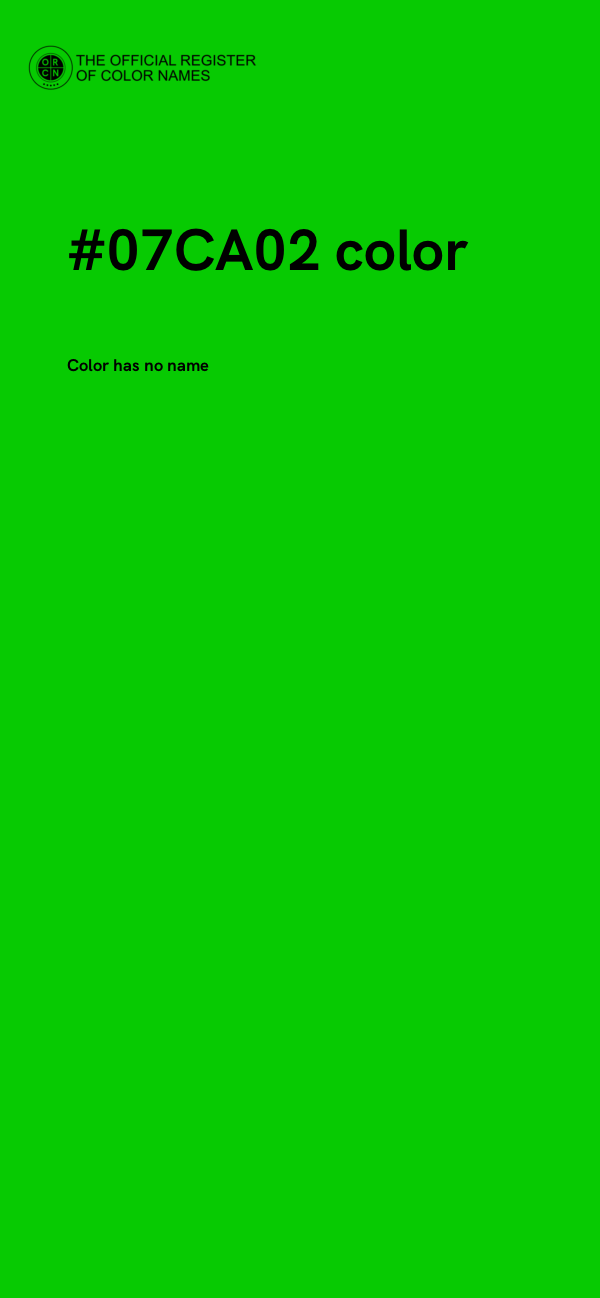 #07CA02 color image