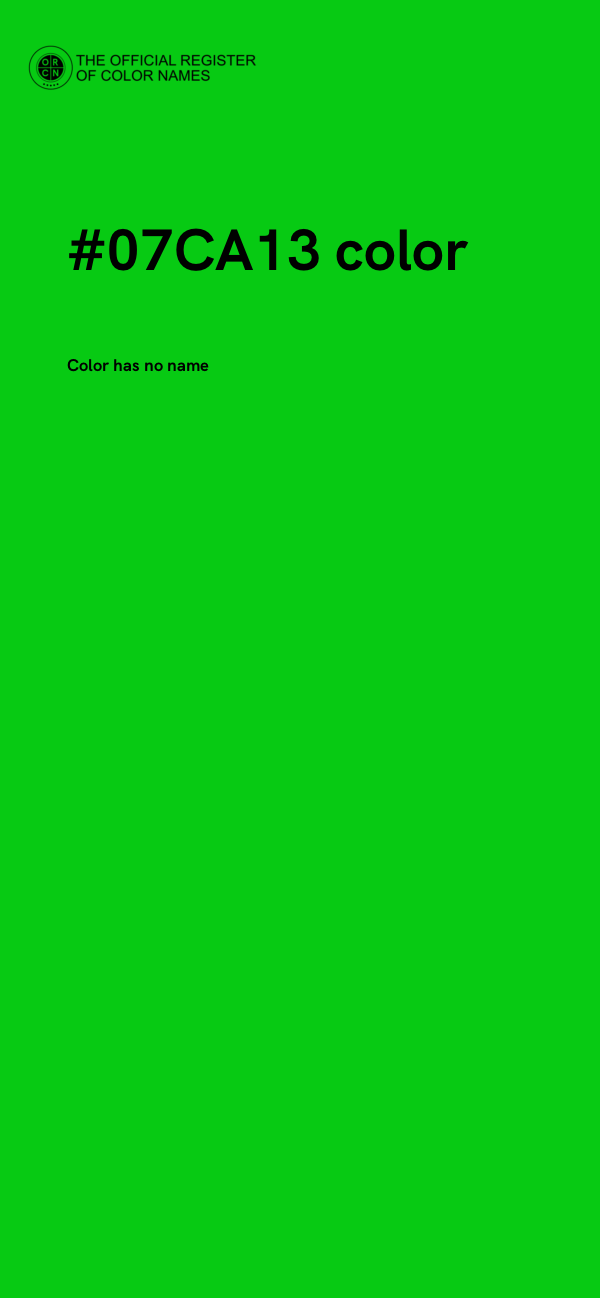 #07CA13 color image