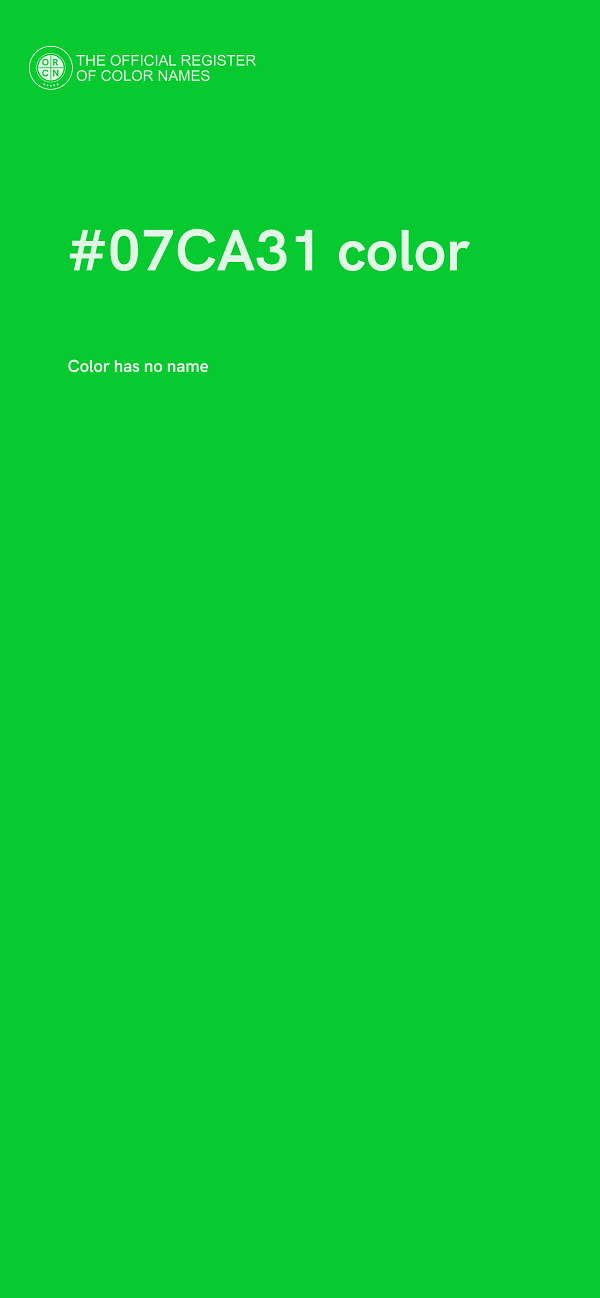 #07CA31 color image
