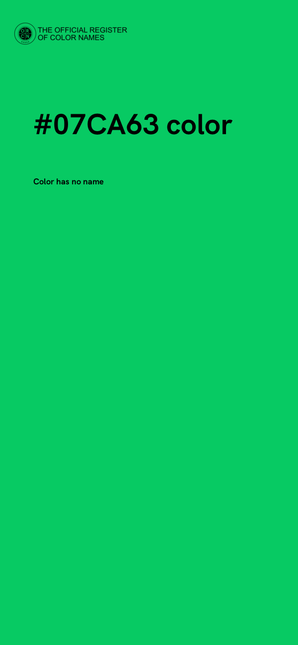 #07CA63 color image